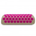 Массажная акупунктурная подушка (валик) EcoRelax, розовый - 2
