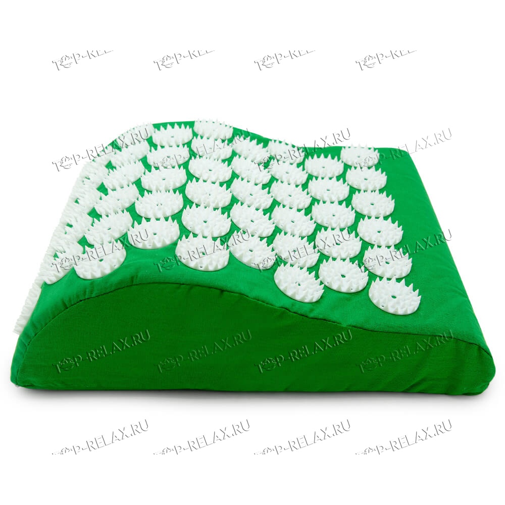 Массажная акупунктурная подушка (анатомическая) EcoRelax, зеленый - 3