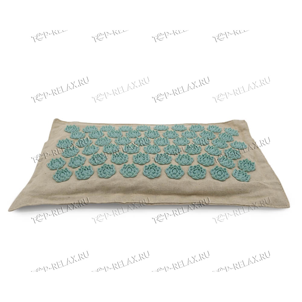 Массажная акупунктурная подушка (квадратная) EcoRelax, белый - 4