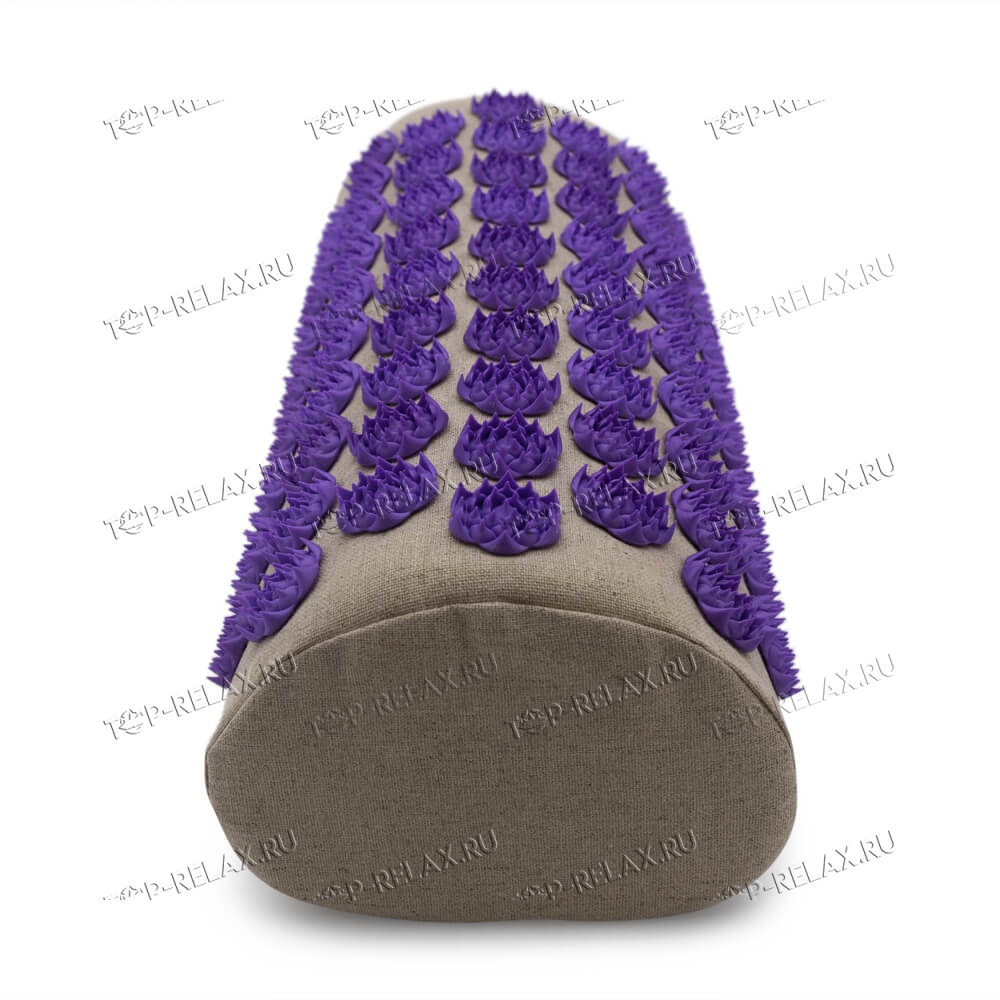Массажная акупунктурная подушка (валик) EcoRelax, фиолетовый - 4