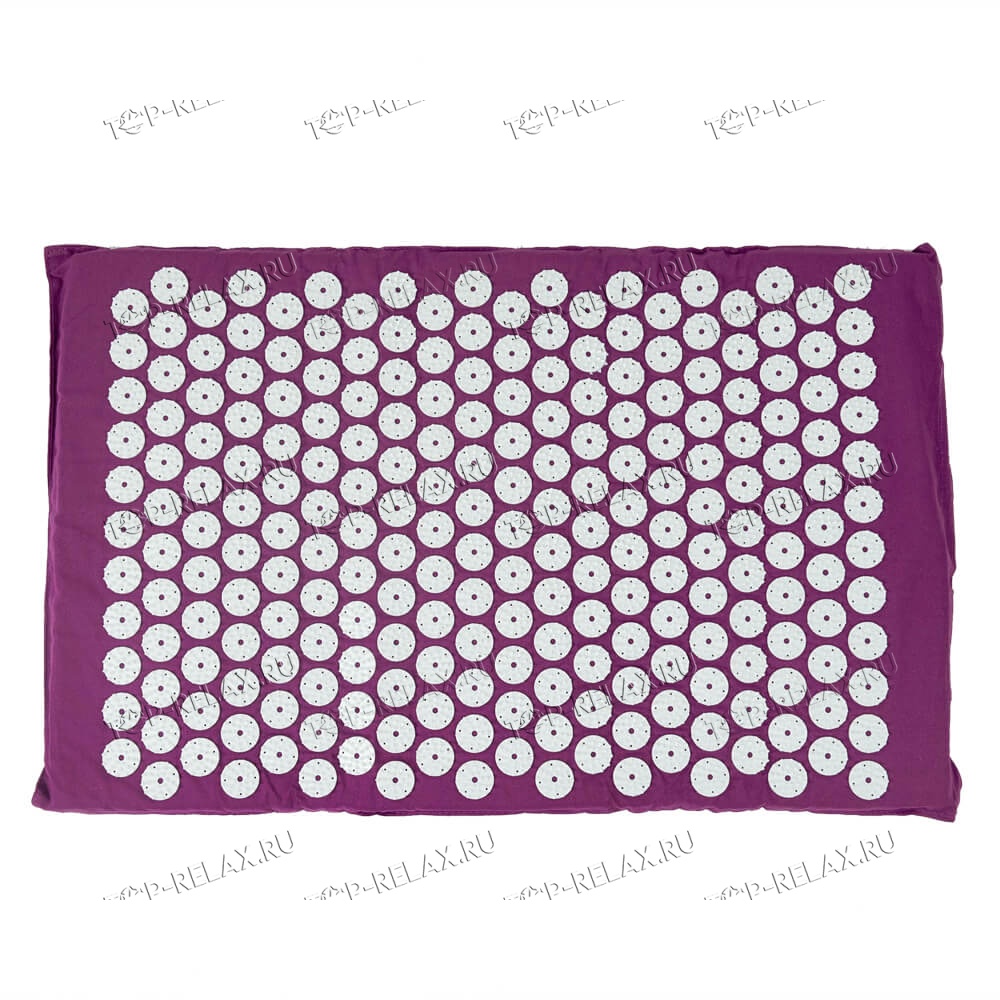 Массажный акупунктурный коврик EcoRelax, фиолетовый - 3