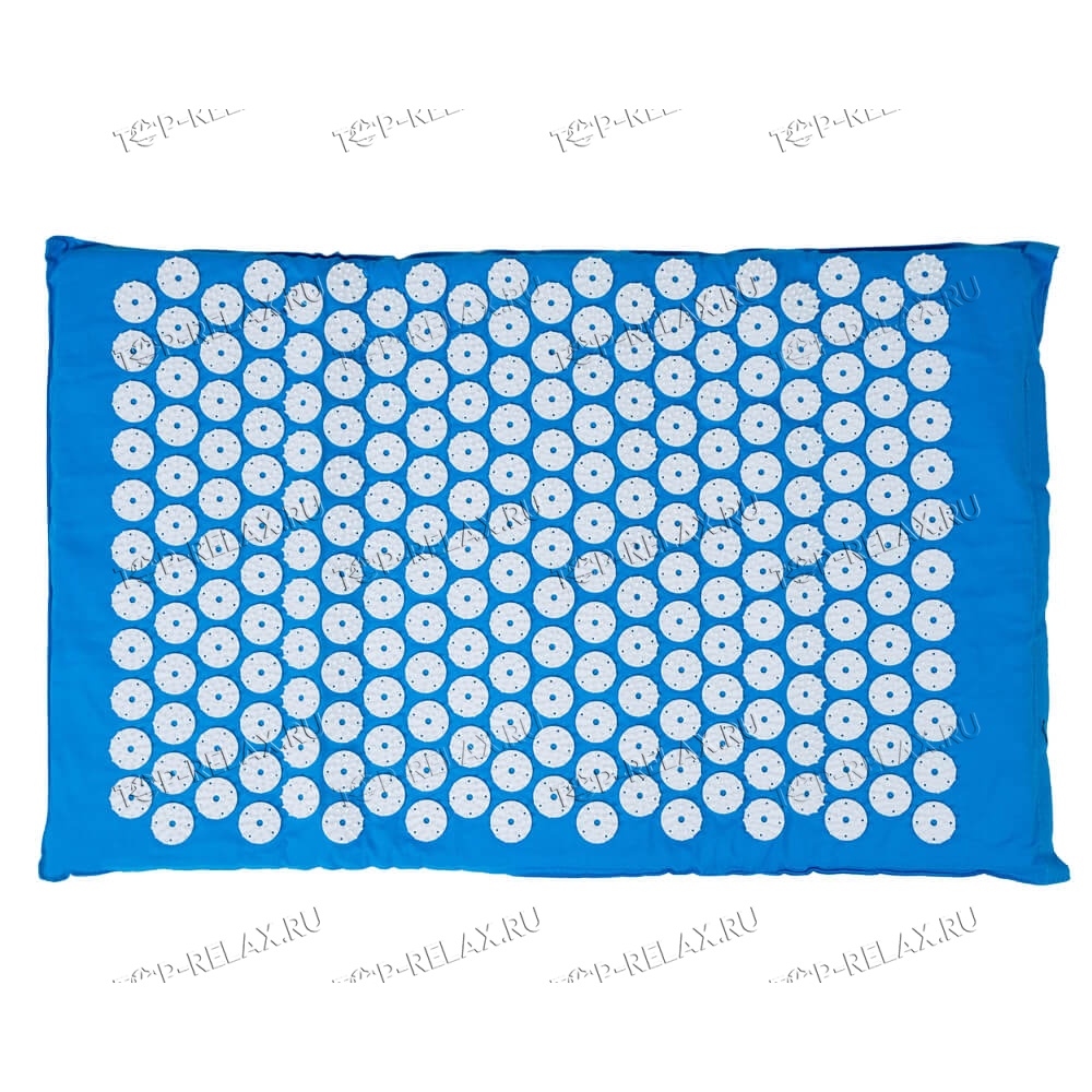 Массажный акупунктурный коврик EcoRelax, голубой - 3