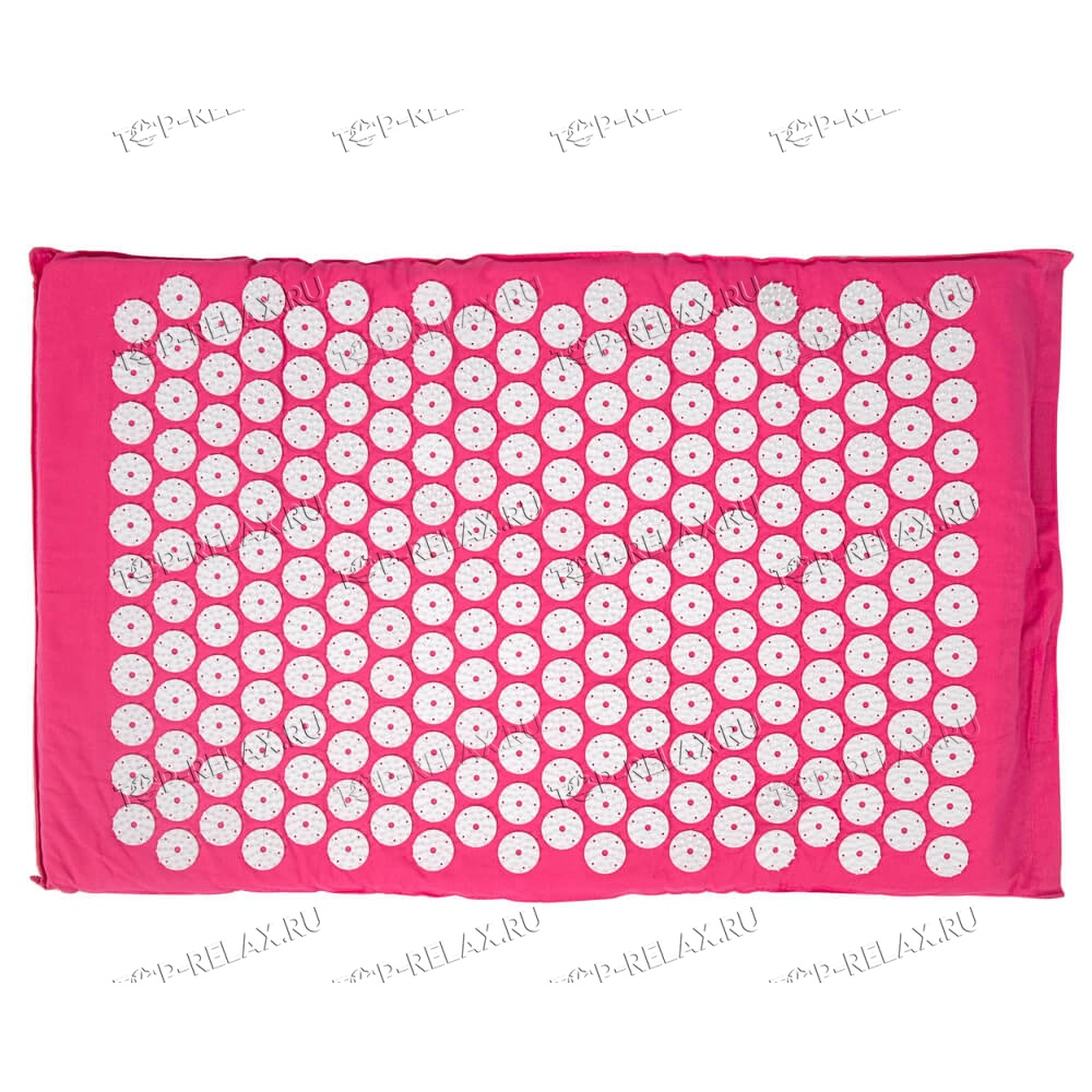 Массажный акупунктурный коврик EcoRelax, розовый - 3